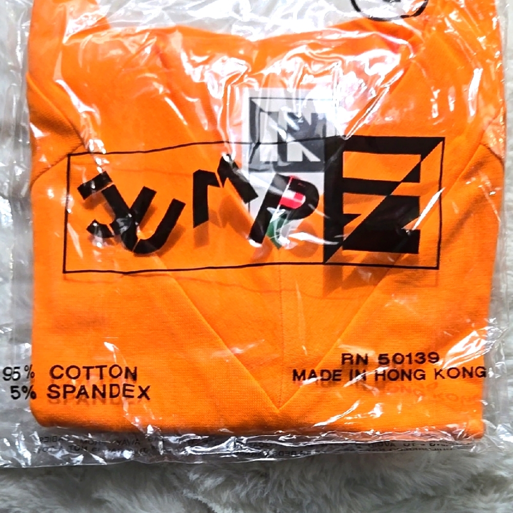 Jump woman Orange Shirt